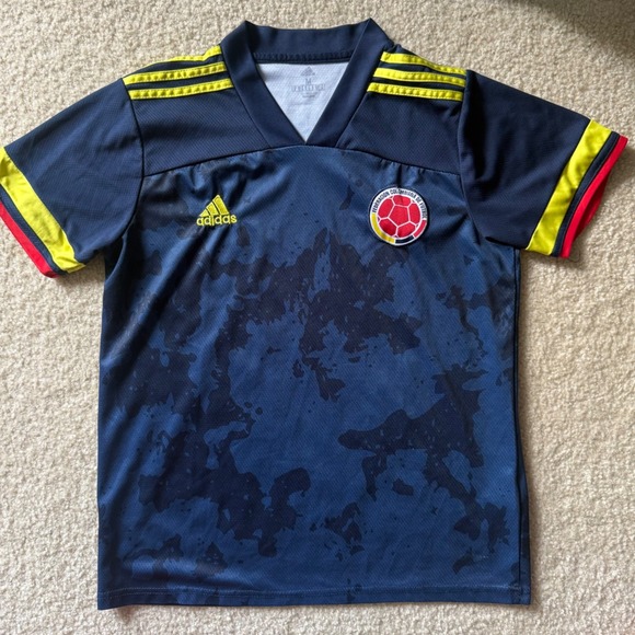 adidas Other - Adidas Colombia National Team Navy Blue Camo Soccer Jersey Men's Size Medium